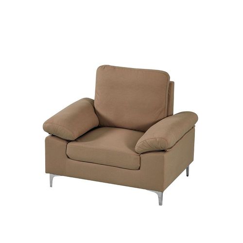 Algo 1-Seater Fabric Sofa - Brown - With 2-Year Warranty